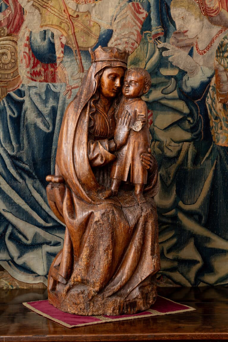 Late Gothic Madonna and Child, Franco-Flemish or Northern French