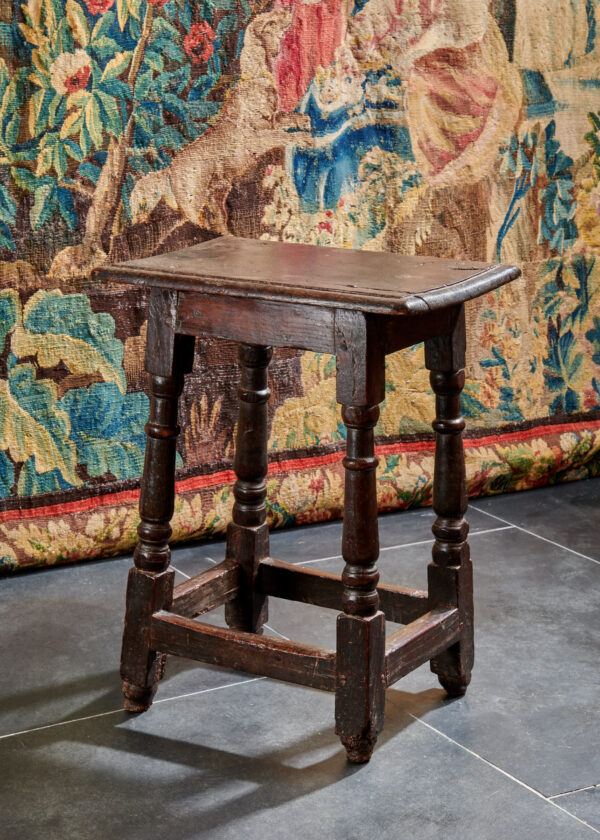 Charles II joined oak stool