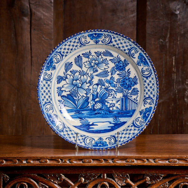18th century Liverpool Delftware plate
