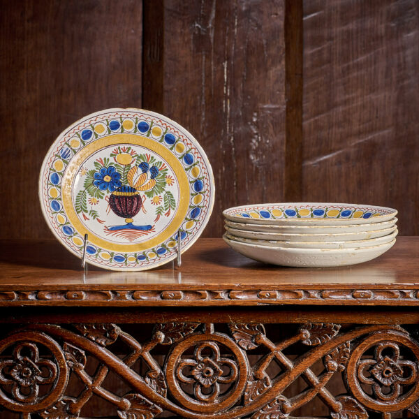 18th century London Delftware plates