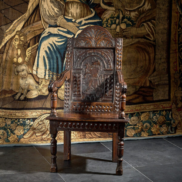 James I Salisbury joined oak armchair