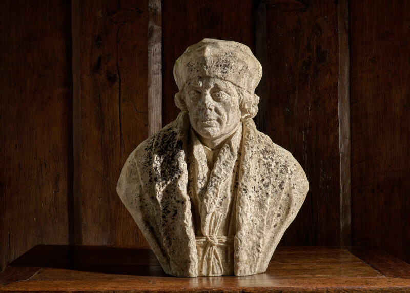 18th century historicizing marble Tudor bust
