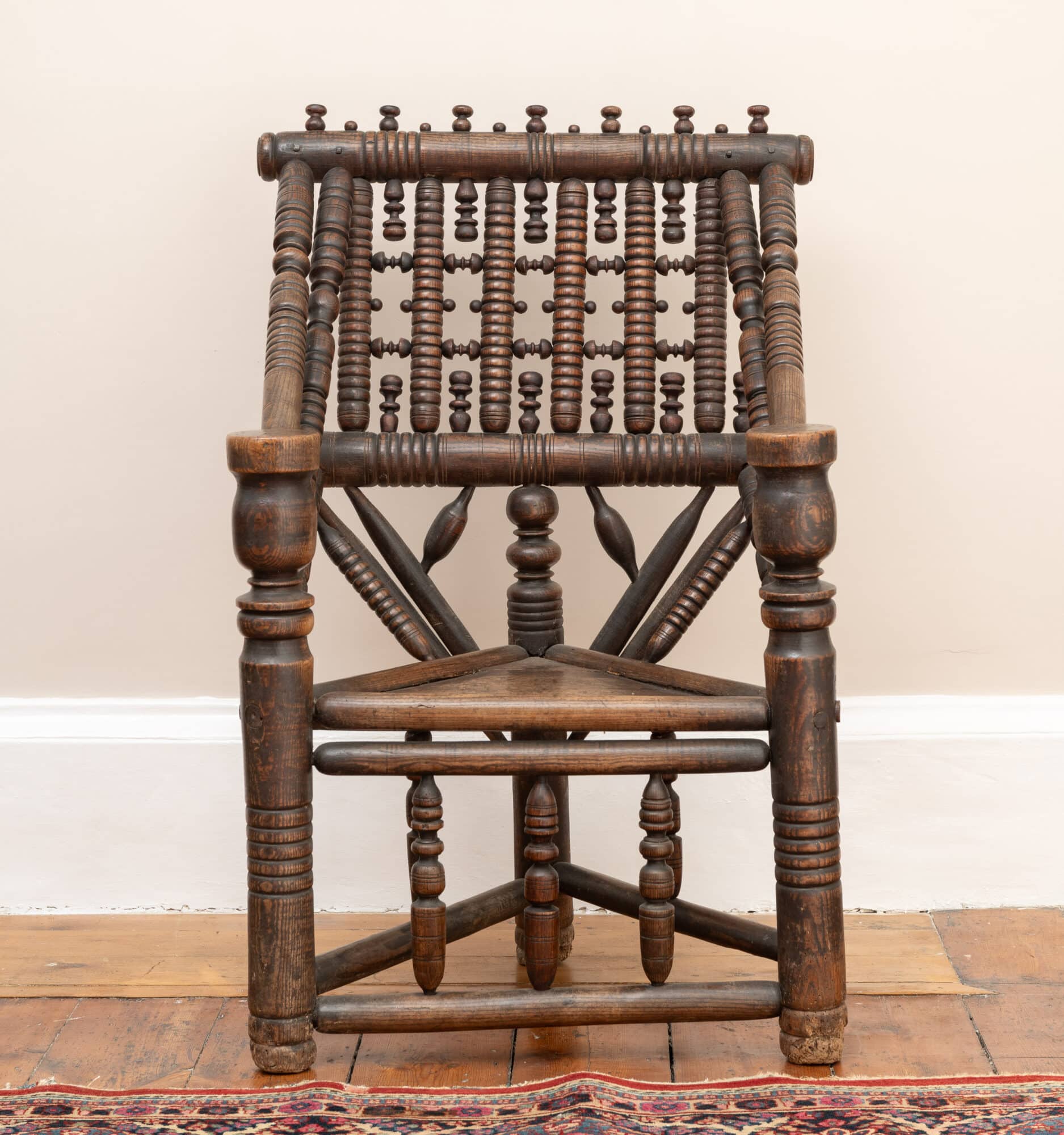 16th Century Ash Yew and Oak Turner’s Armchair