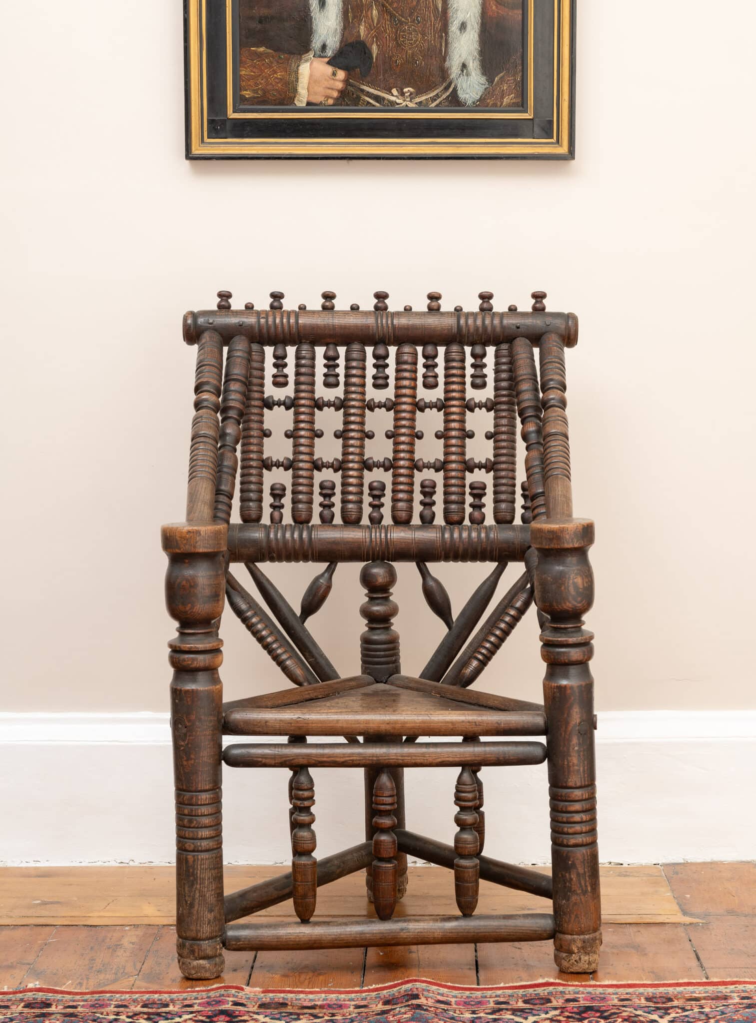 16th Century Ash Yew and Oak Turner’s Armchair