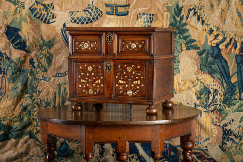 Charles I walnut table cabinet
