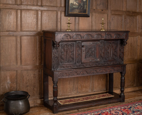 Charles II joined oak livery cupboard