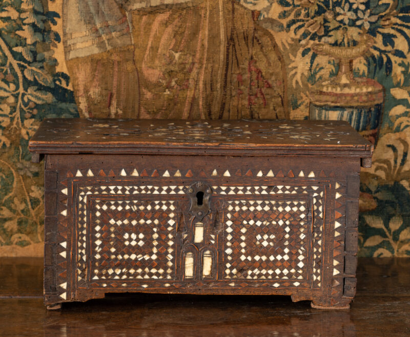 16th century Syrian inlaid box