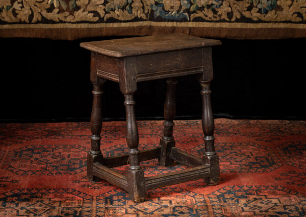 Charles II joined oak stool