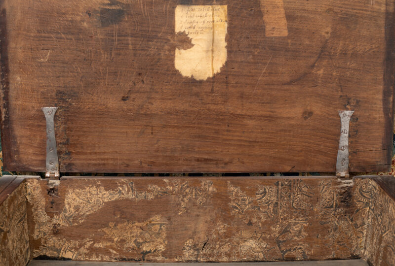 Elizabeth I oak inlaid document box
