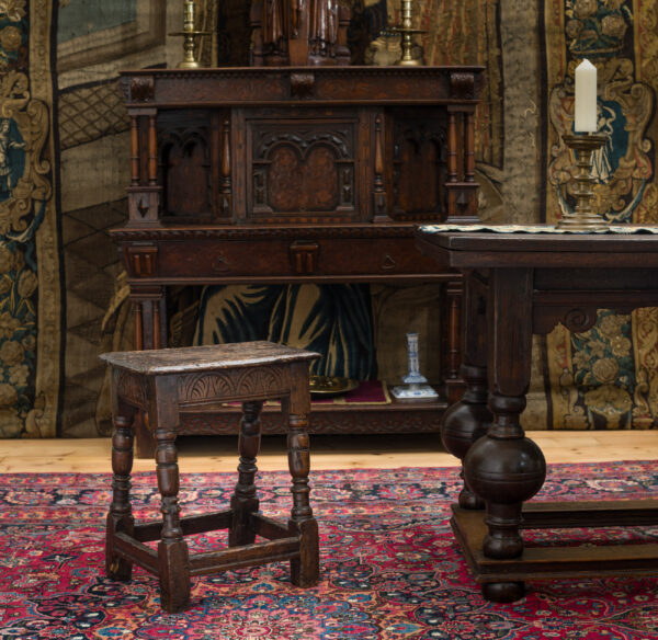 Charles I oak stool