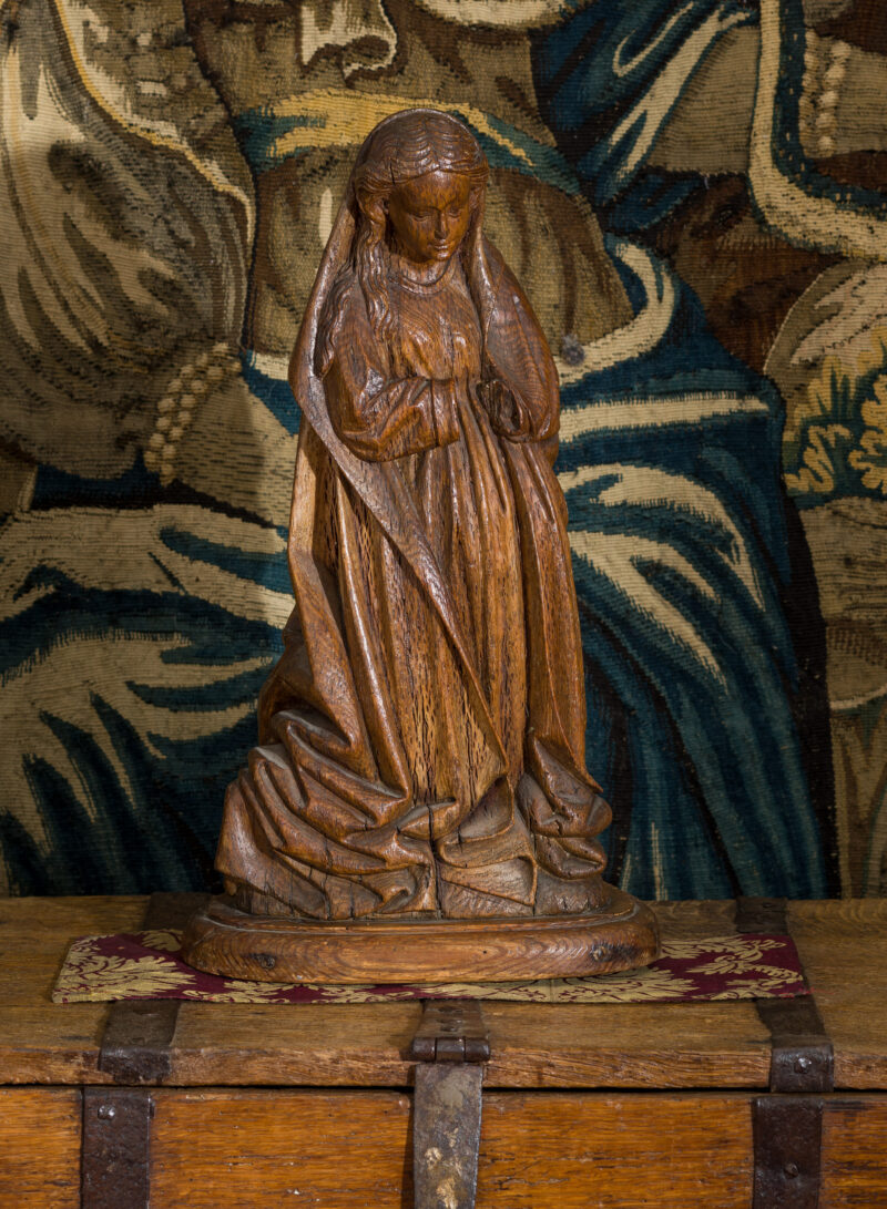 Late Gothic oak sculpture of the Virgin