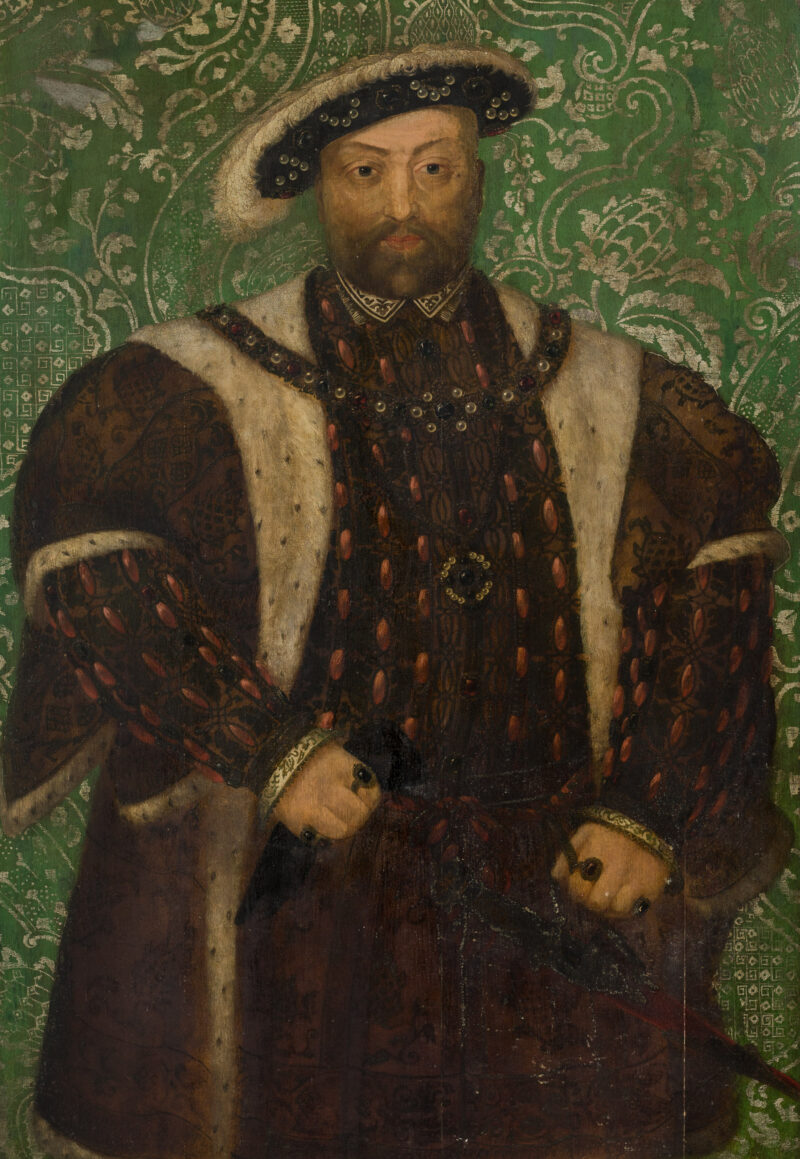 Portrait King Henry VIII on oak boards 16th century