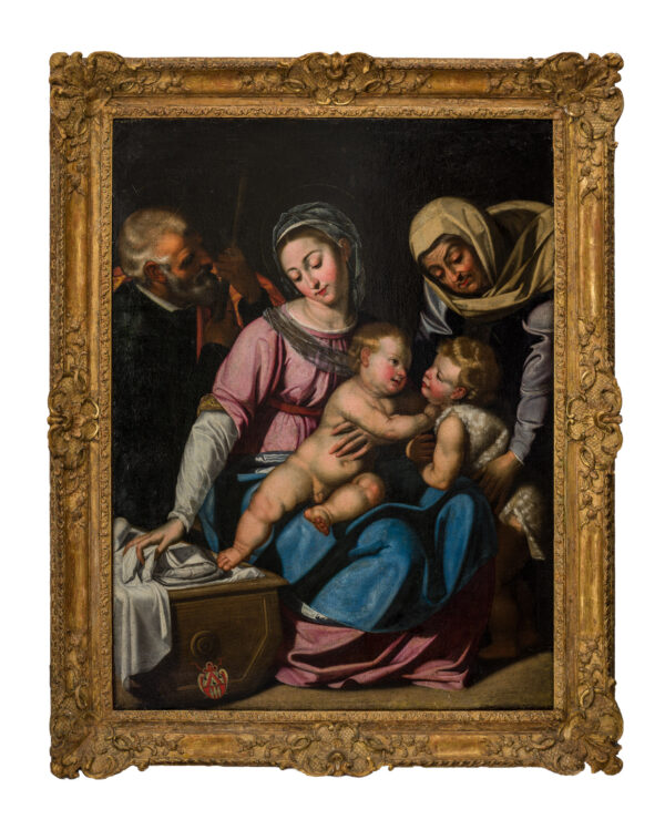 17th century oil on canvas The Holy Family
