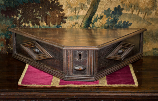 Charles II oak hat box