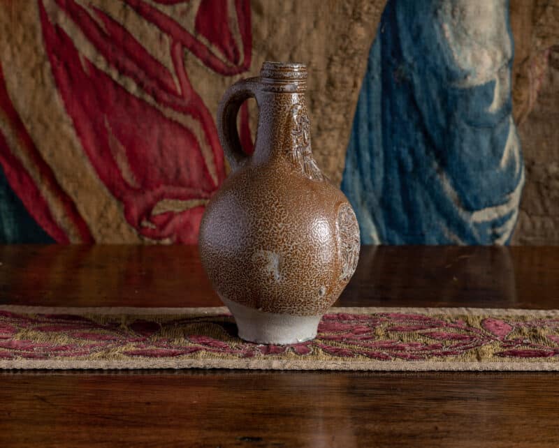 salt glazed stoneware bellarmine jug