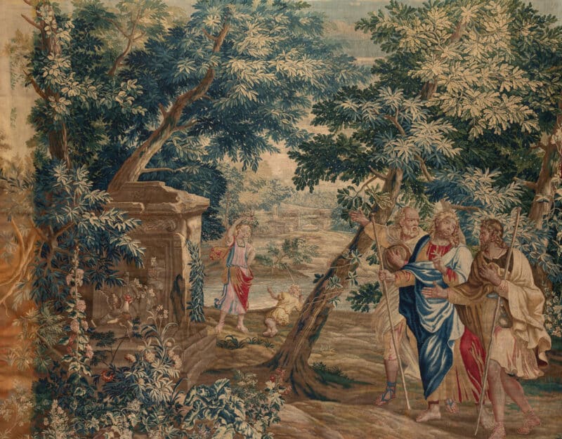 The Emmaus story Tapestry 17th century