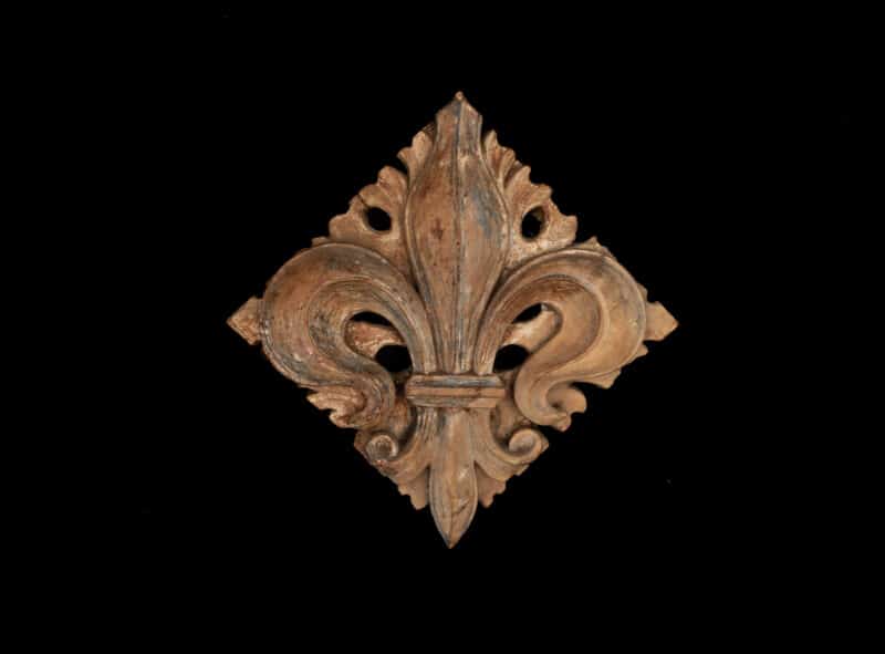 Pair of Tudor carved roof bosses from Exeter
