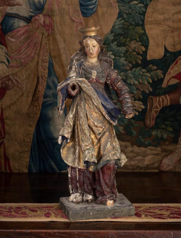 17th century sculpture of the Virgin