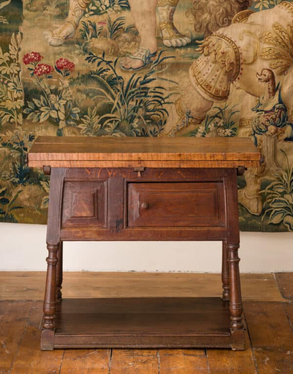 Charles II oak hutch table