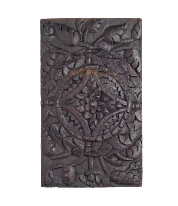 Henry VIII carved oak panel