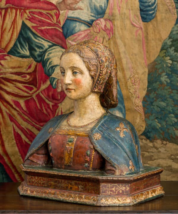Renaissance terracotta bust of female