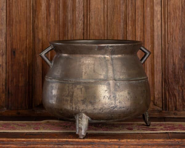 17th century bronze cauldron