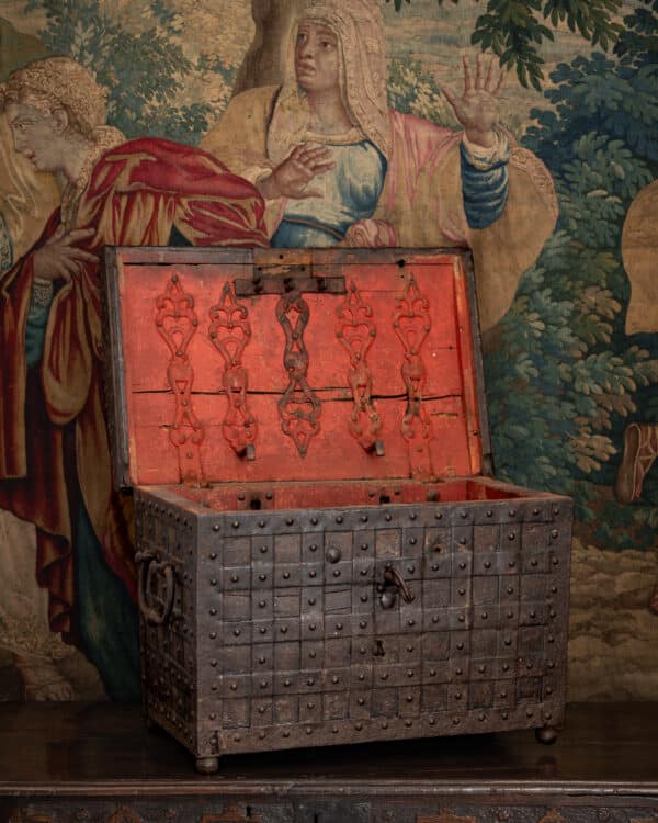 Renaissance iron bound chest