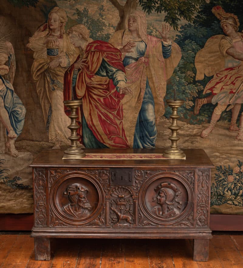 Queen Claude of France walnut chest