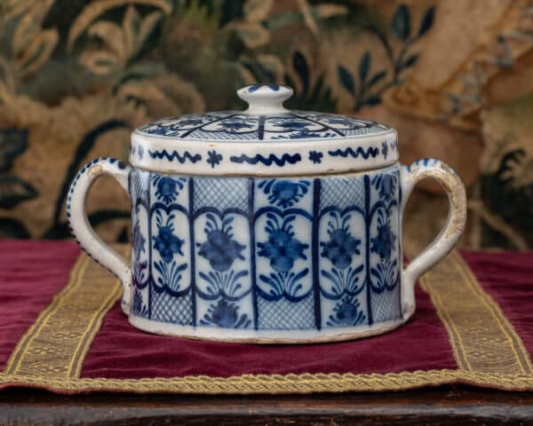 17th century Delftware posset pot