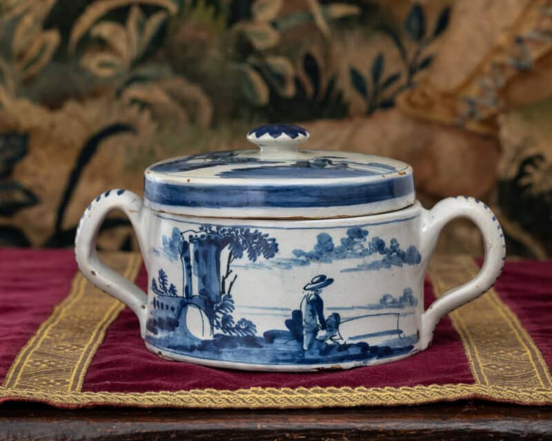 Delftware posset pot