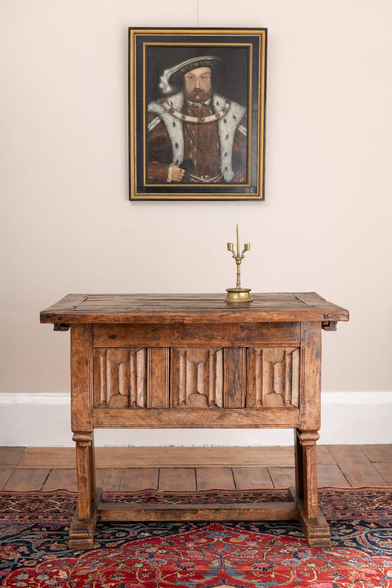 Gothic Oak Carved Rent Table