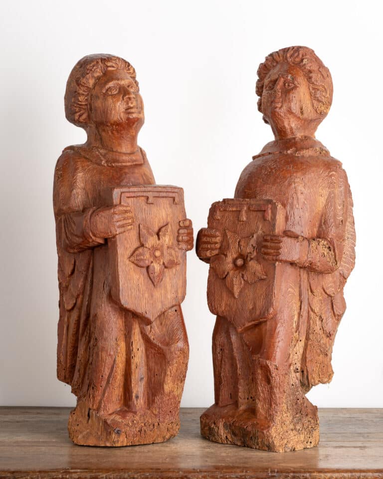 15th century English oak angels