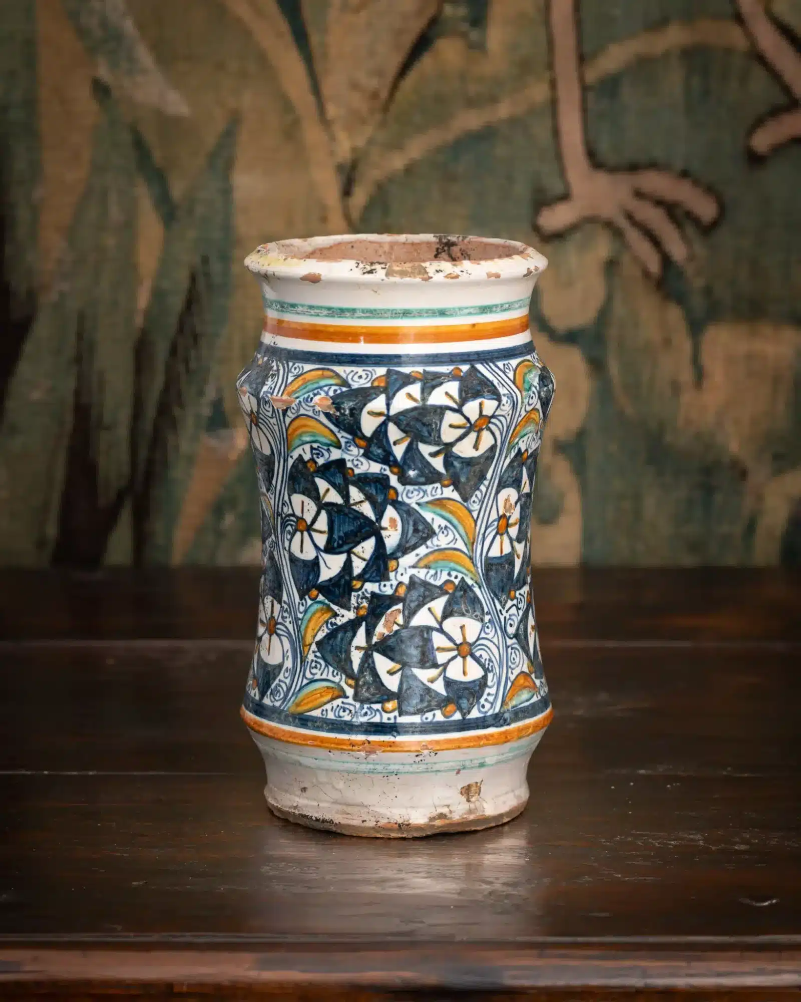 Early 16th-Century Montelupo Maiolica Albarello