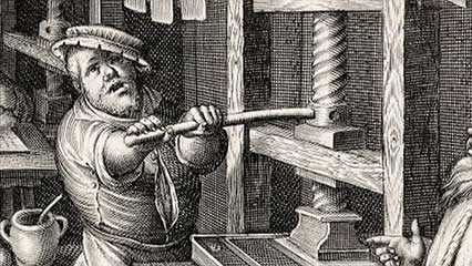 17th century Dutch book press
