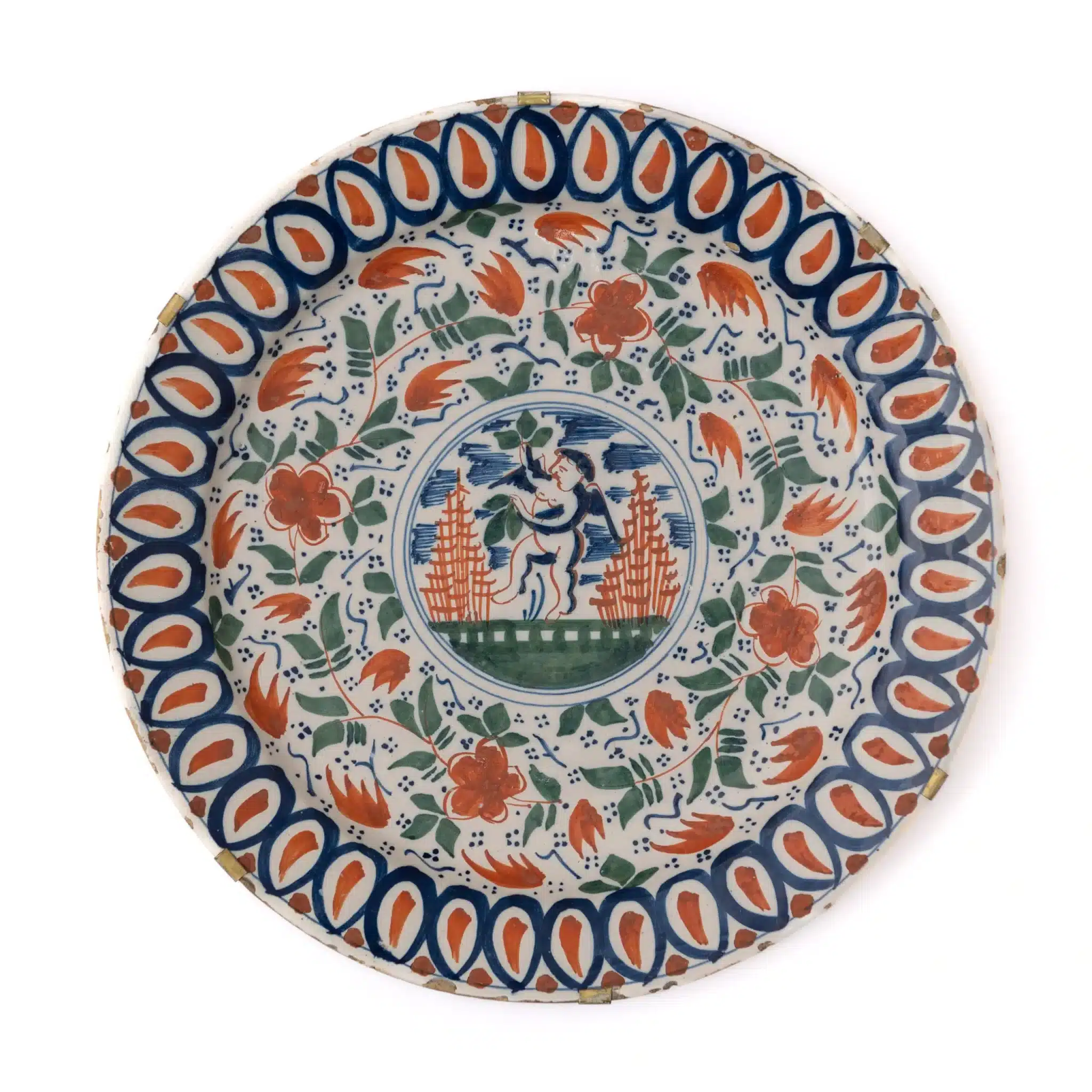 Dutch Delftware Polychrome Charger