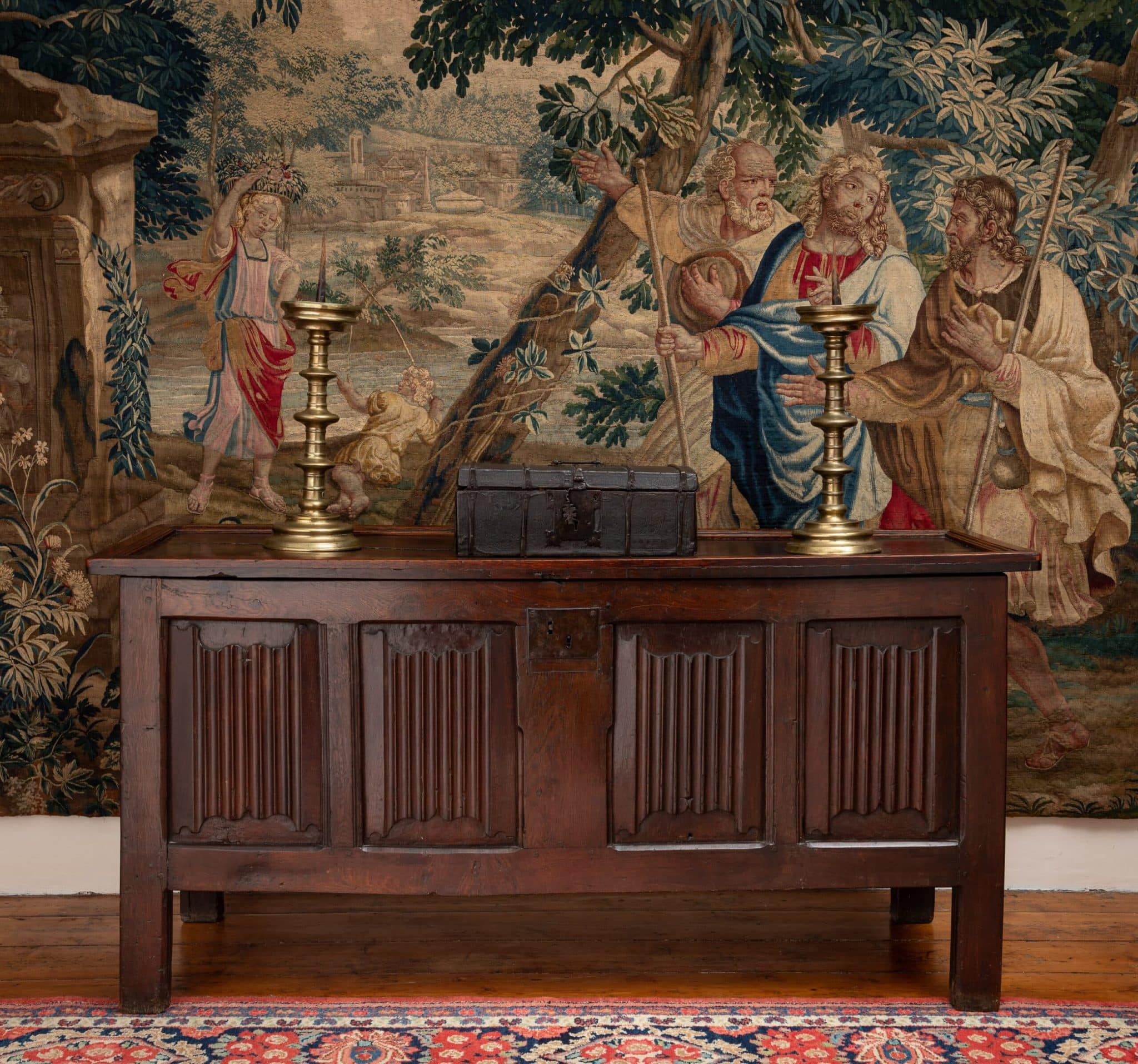Henry VIII Oak Linenfold Chest