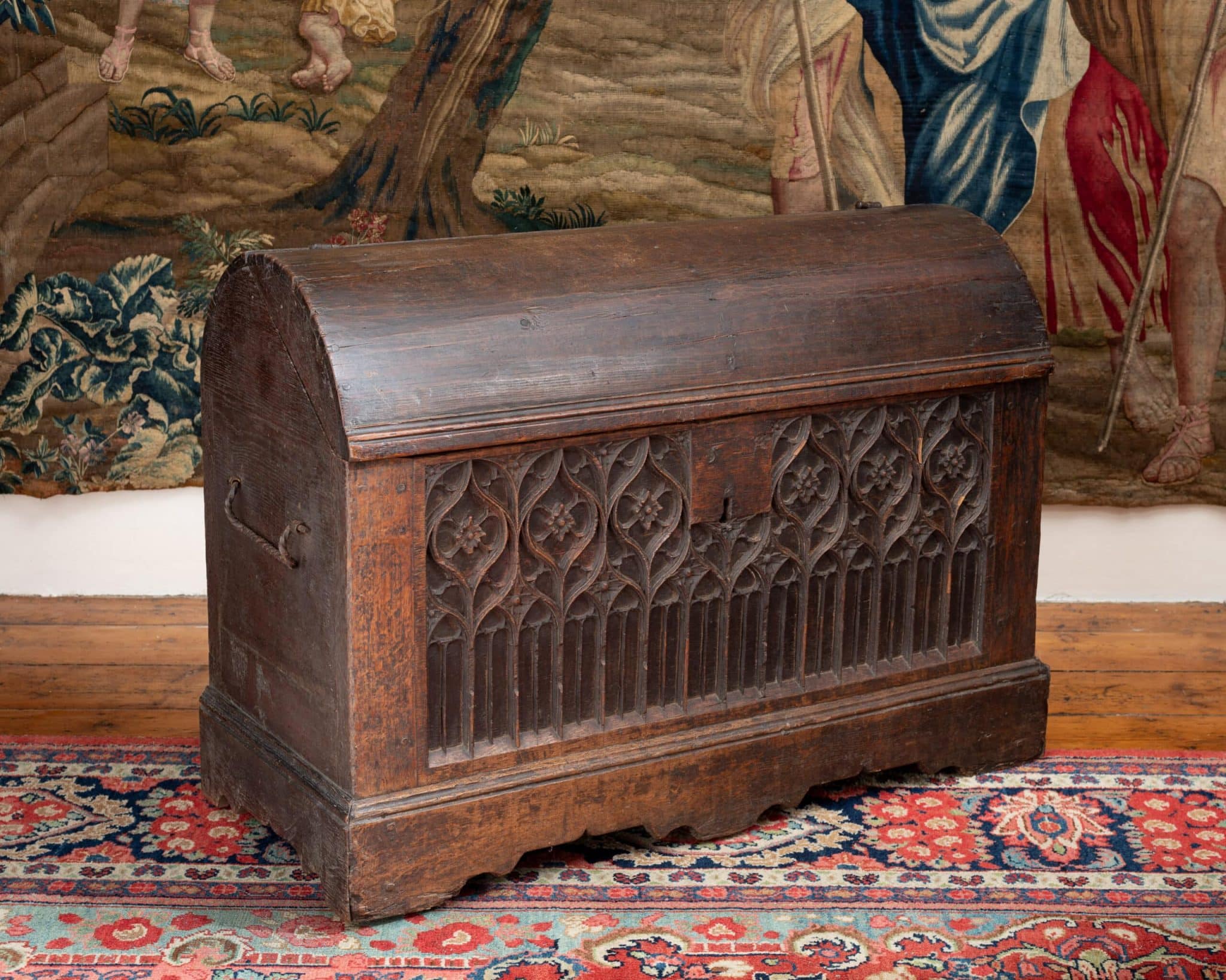 Late Gothic Oak Coffer en Bahut, Northern France