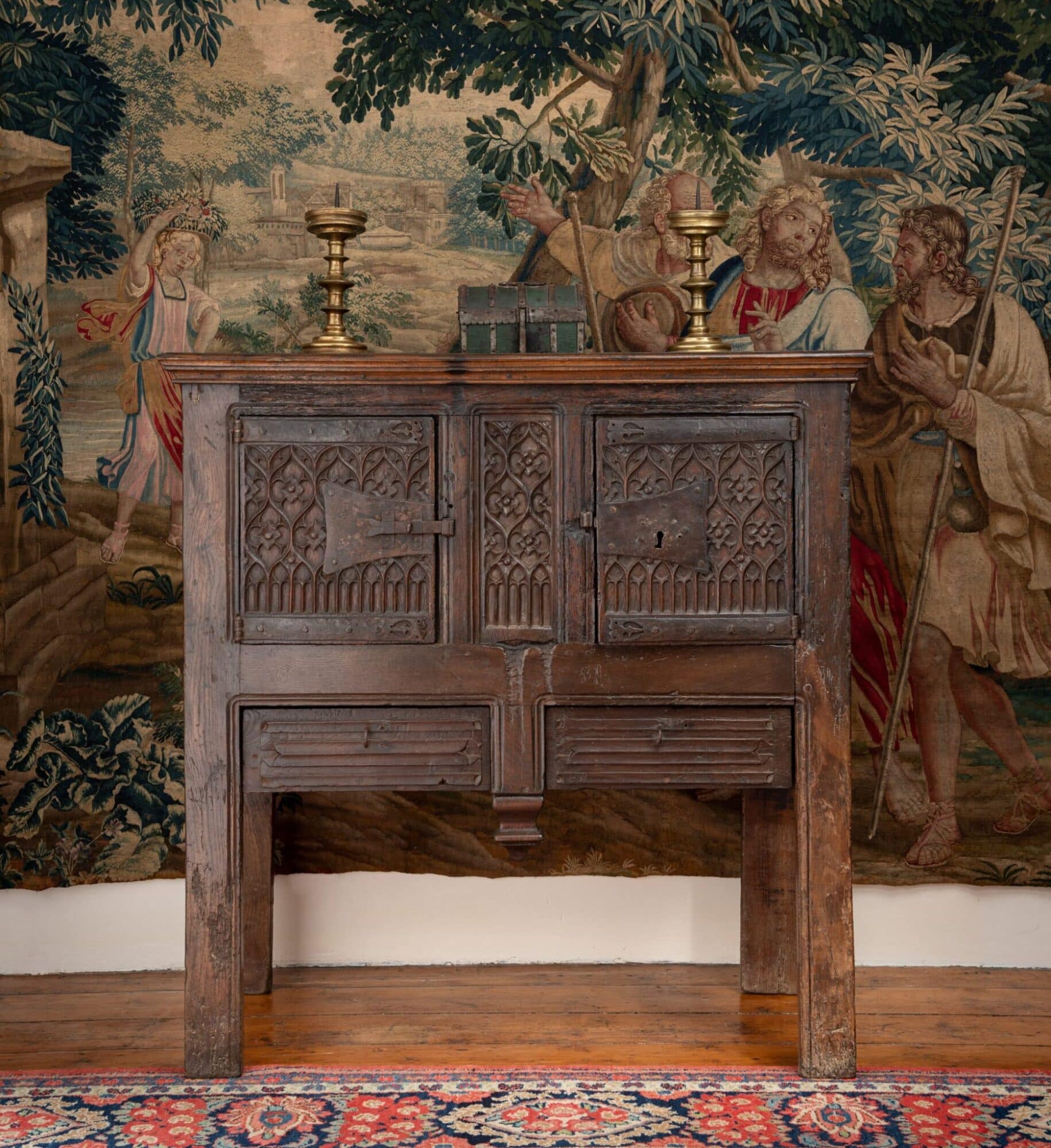 Gothic Carved Oak Dressoir