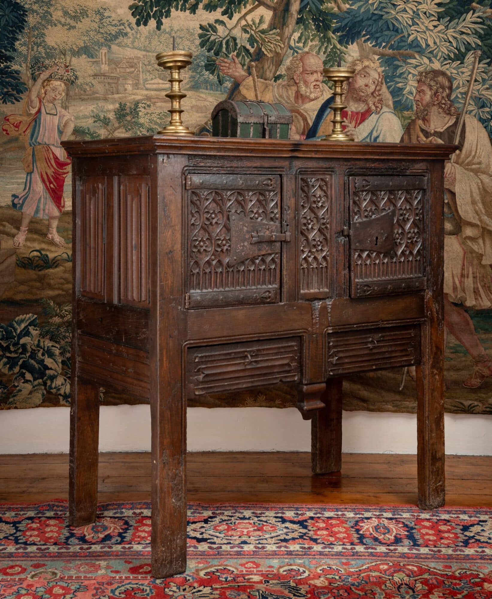 Gothic Carved Oak Dressoir