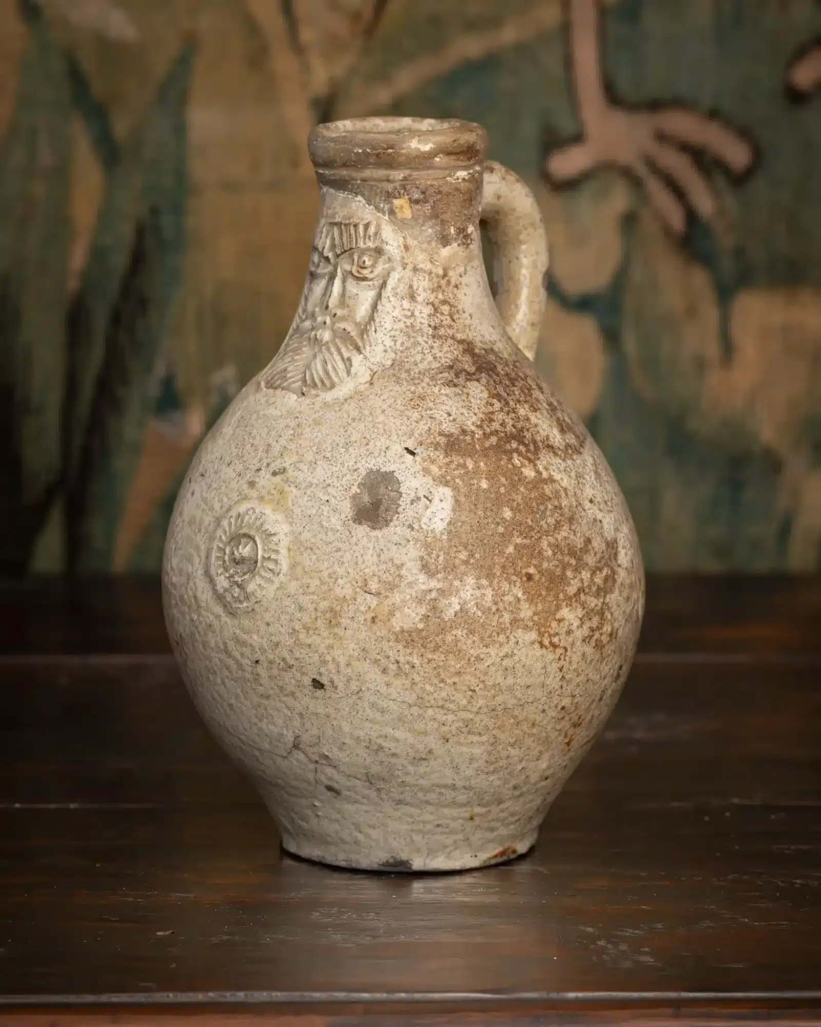 16th-Century German “Bellarmine” Jug (Bartmannkrug)