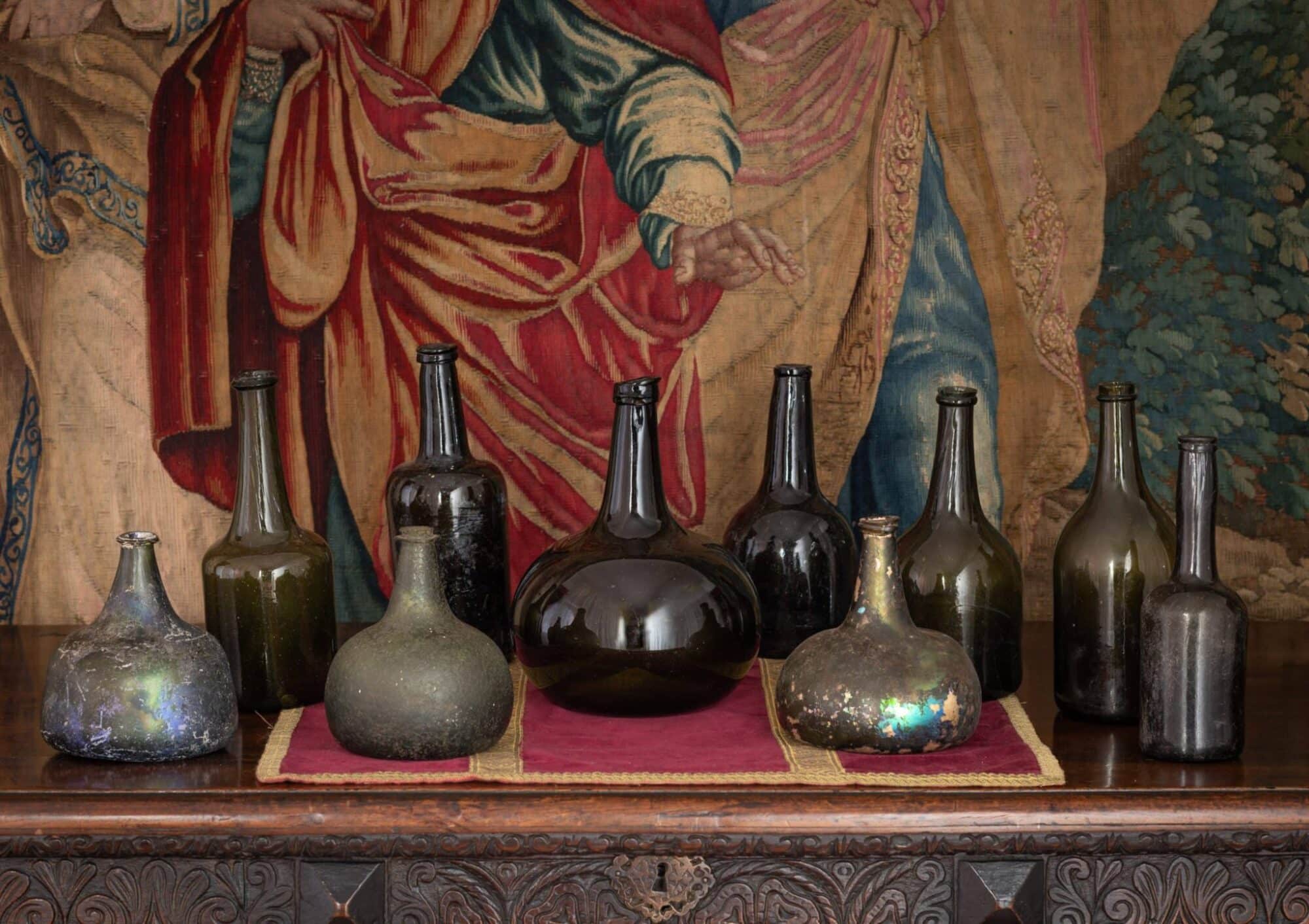 A Collection of Ten English Wine and Utility Bottles