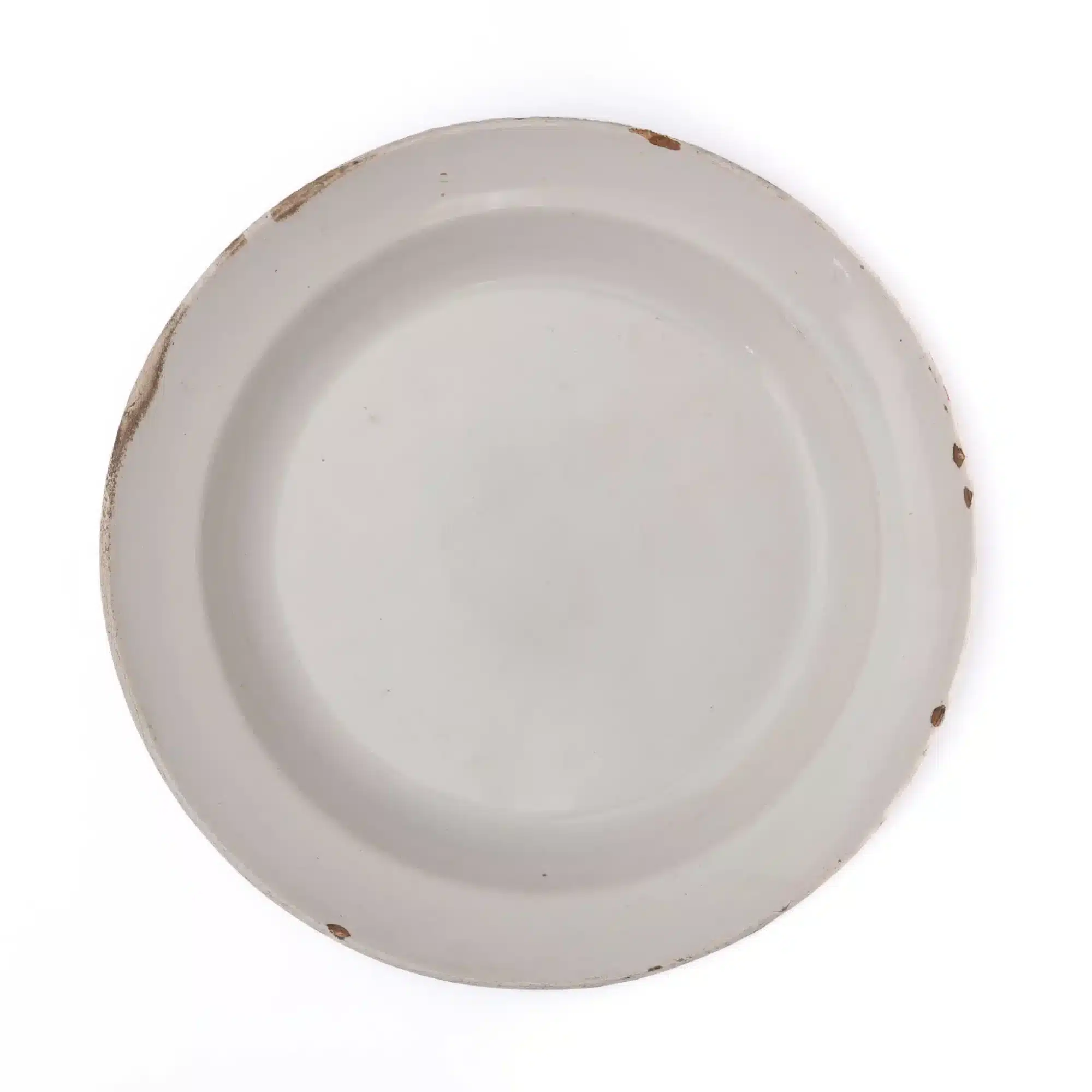 White English Delftware Plate