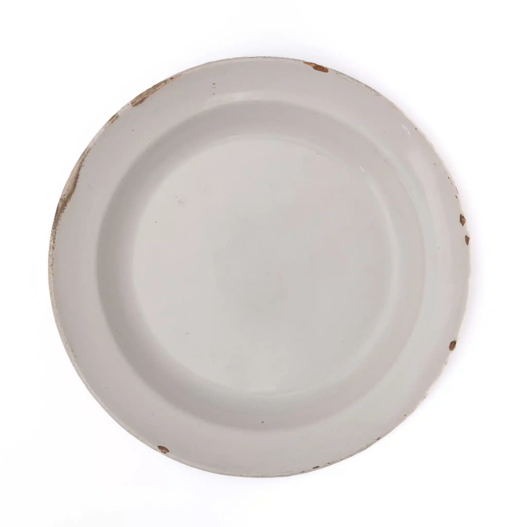 White English Delftware Plate