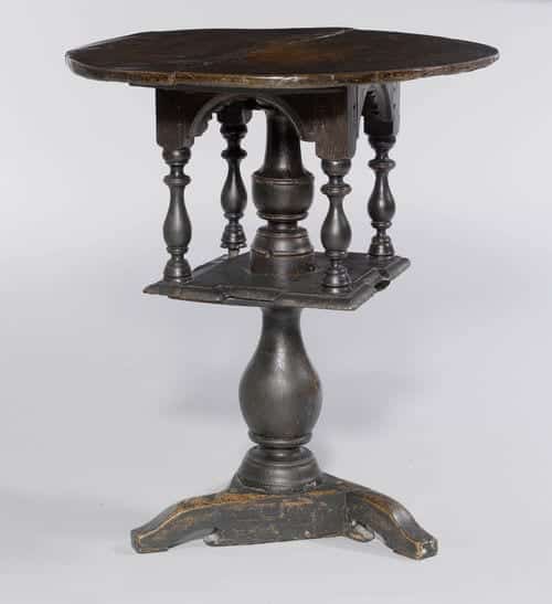 17th century birdcage pedestal table