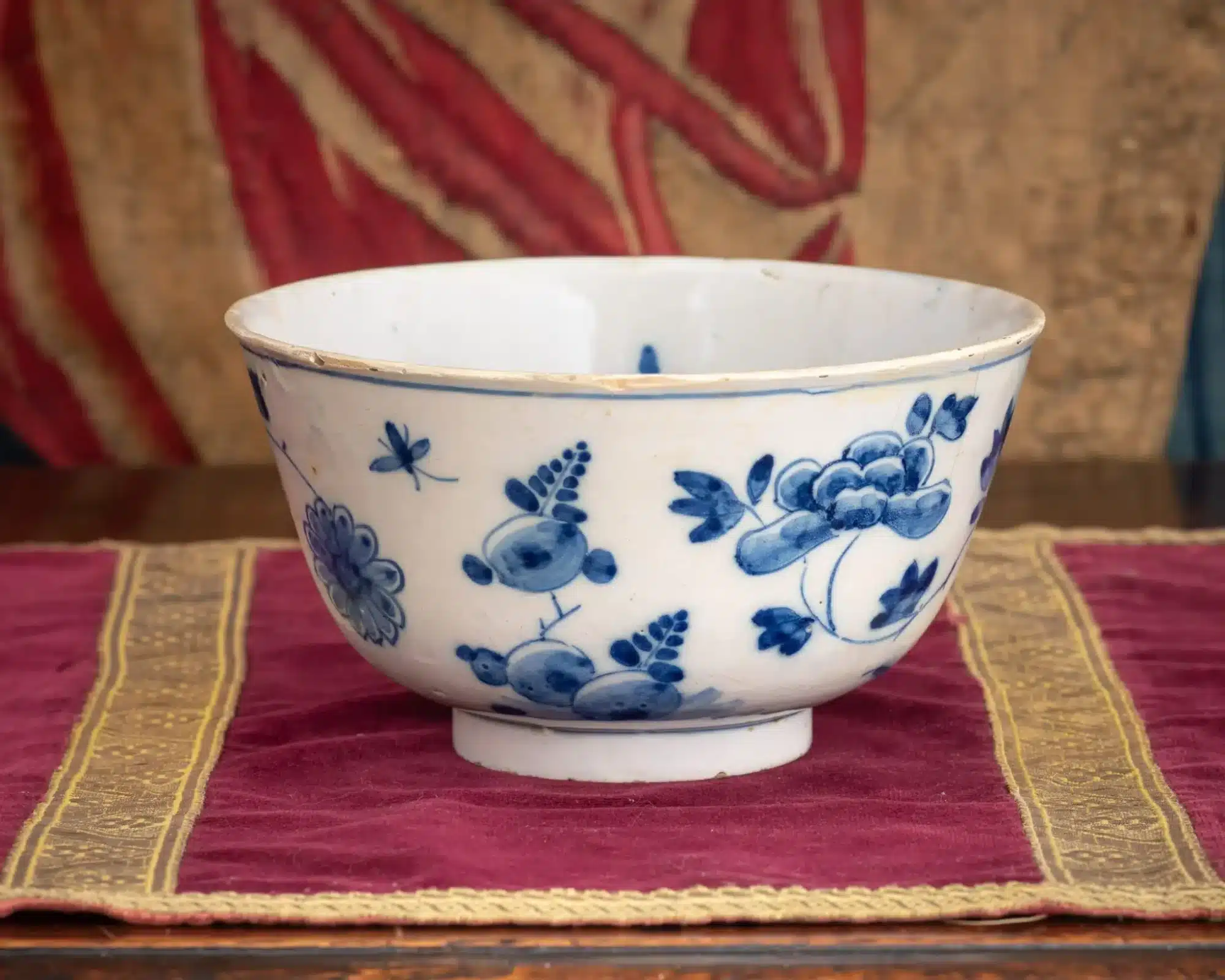 English Delftware Blue and White Bowl