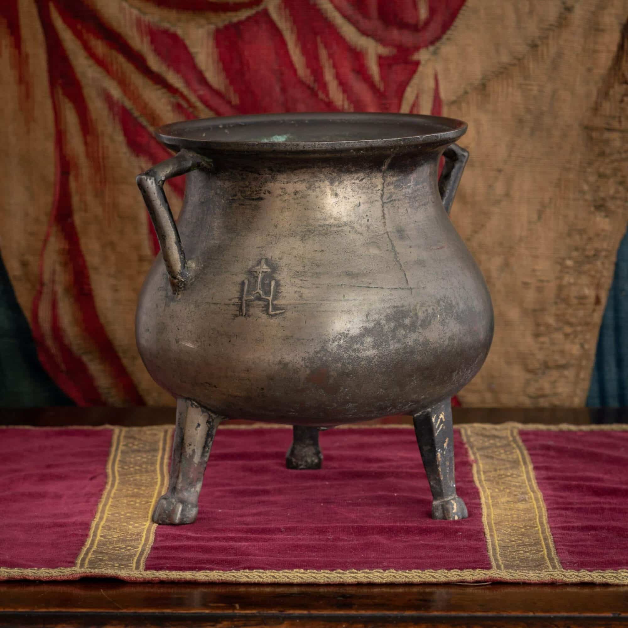 South German Bronze Cauldron