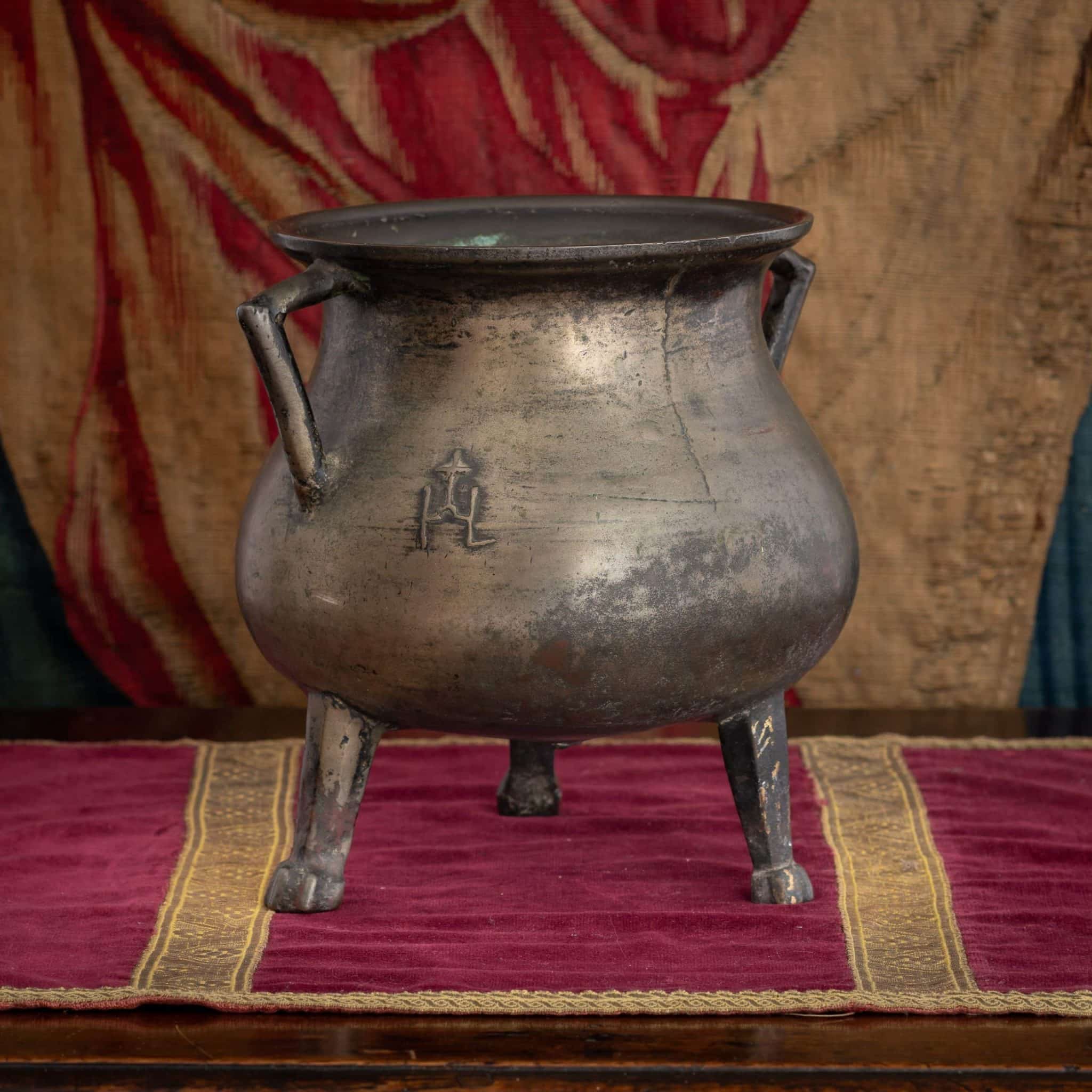 South German Bronze Cauldron