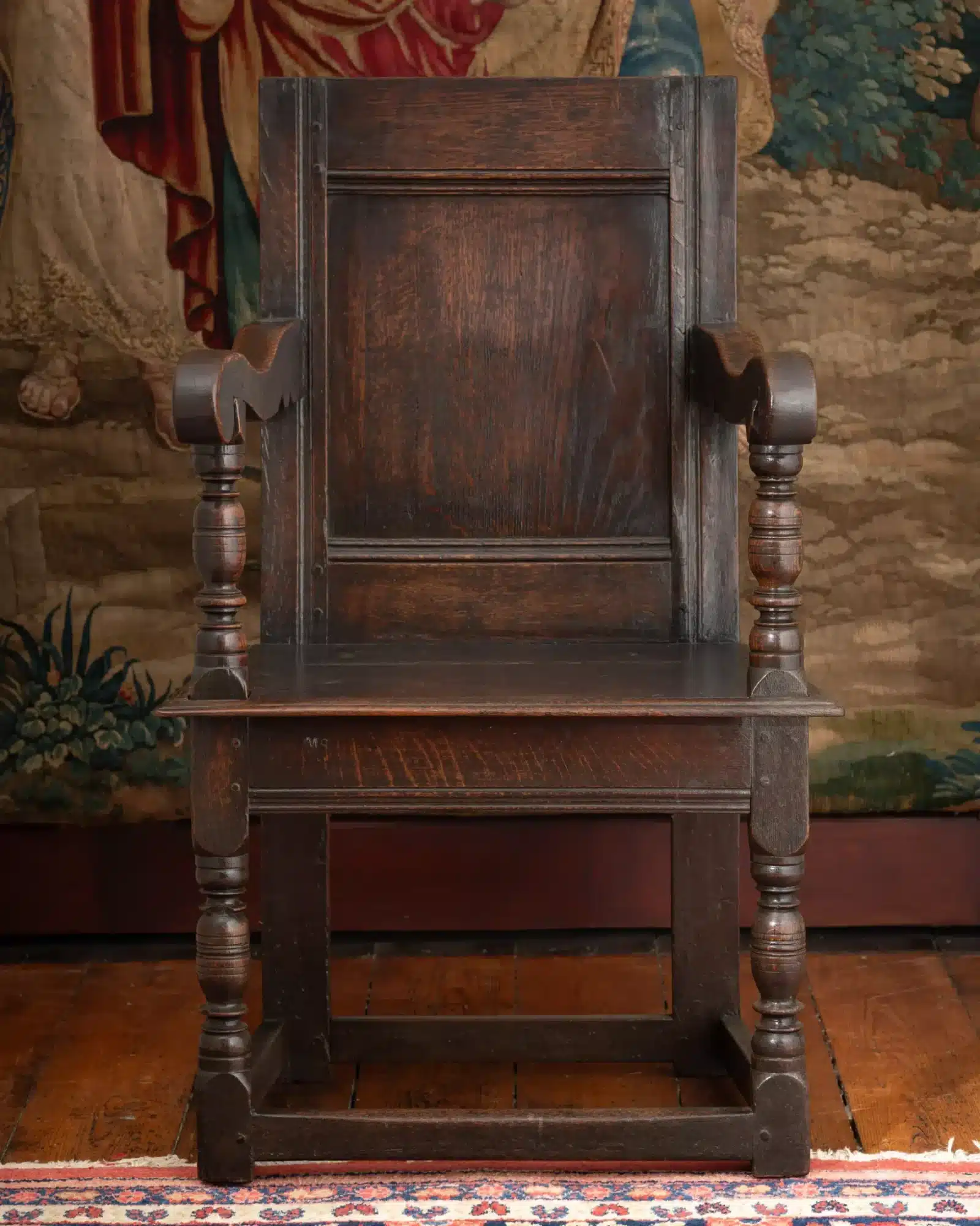 Charles I Joined Oak Armchair of Pure Form