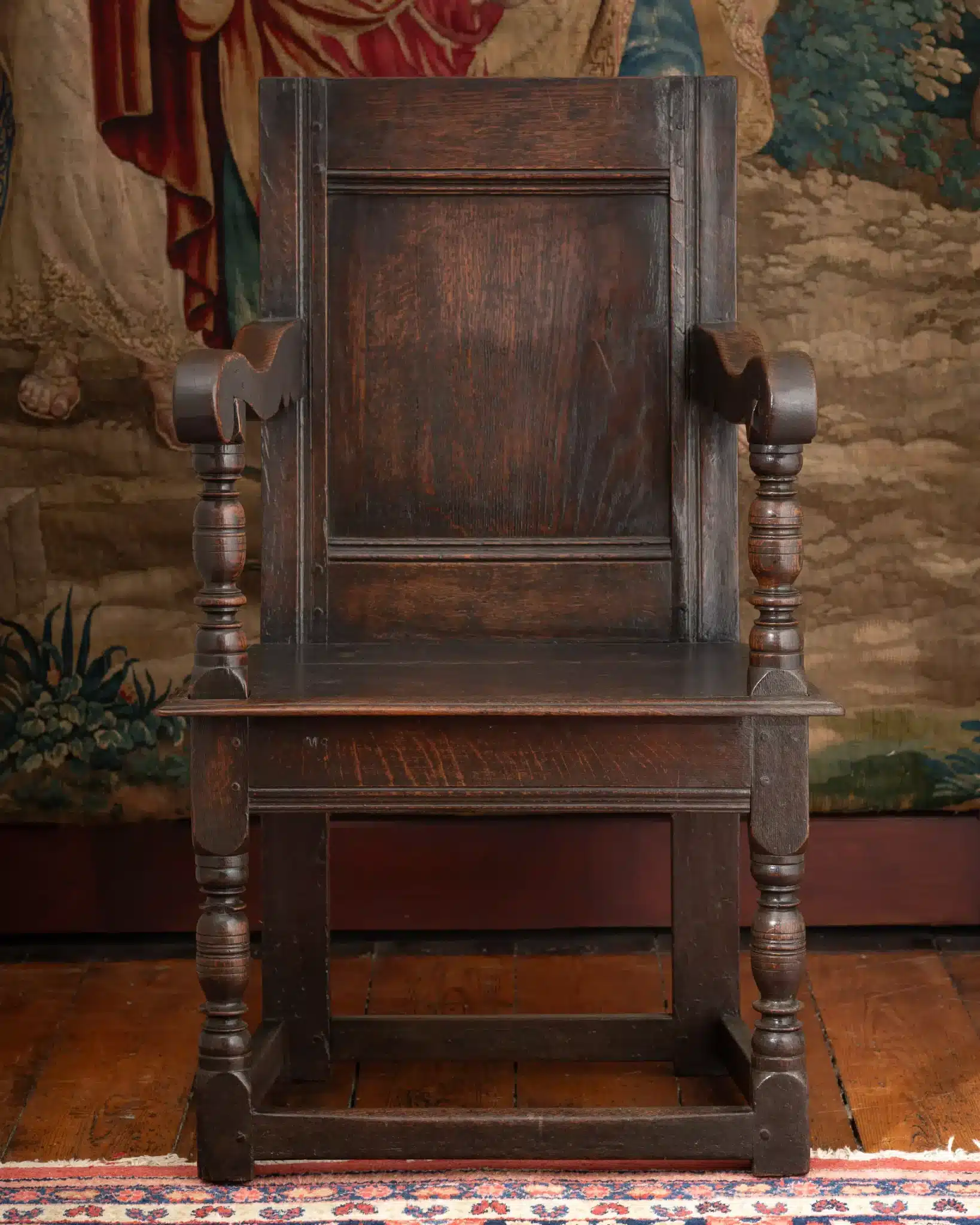 Charles I Joined Oak Armchair of Pure Form