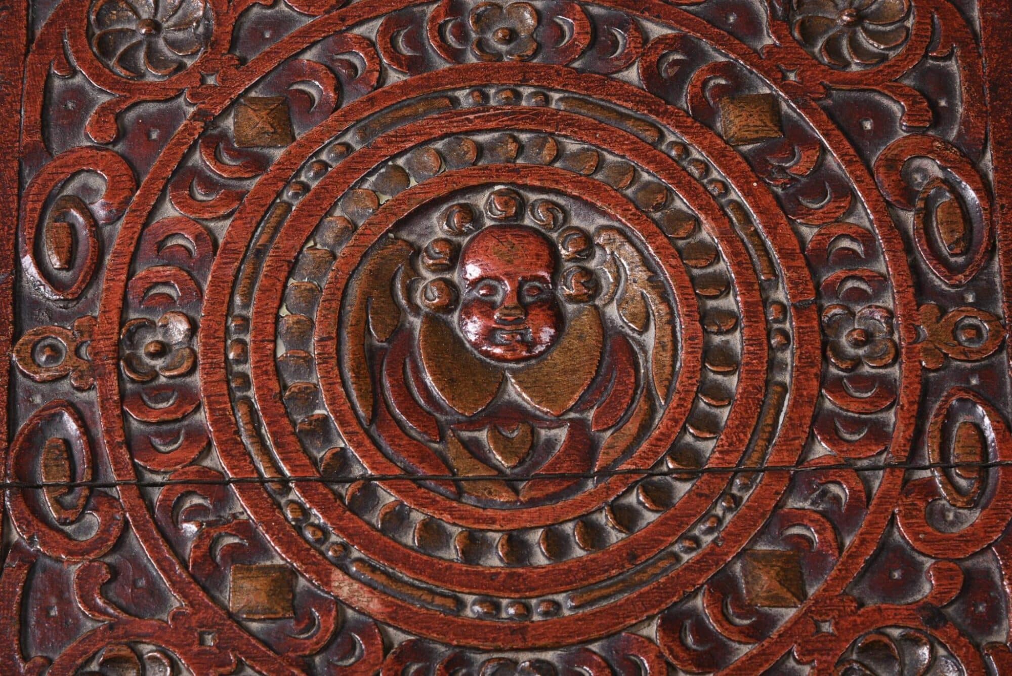 16th century carved table box